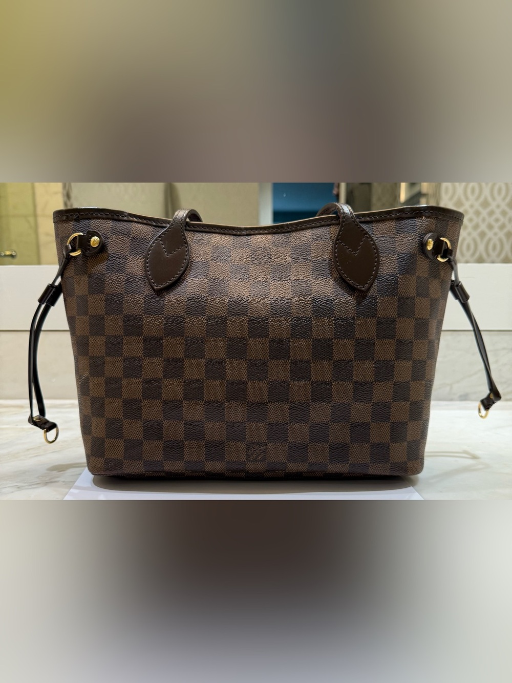 Authentic Louis Vuitton Damier Ebene Neverfull PM